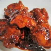 General Tso'S Chicken · Spicy. Pieces of fried chicken tenderloin sautéed in sweet-spicy pepper sauce. Serve with ch...