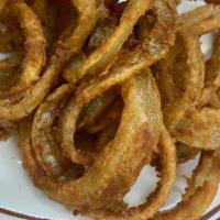 Homemade Onion Rings · Made daily  with fresh onions.  Crispy and delicious.