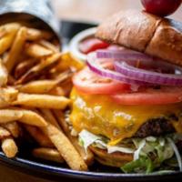 Crave Burger- · Certified Angus Beef sprinkled with house seasoning & char broiled, topped with naturally sm...