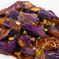 V10 Yu-Shiang Eggplant ( Spicy Garlic Sauce) 鱼香茄子 · 