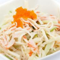 Kani Salad · Crab meat with cucumber, masago with mayo.