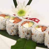 Yellowtail Avocado With Cream Cheese Roll · 