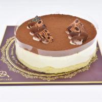 8-Inch Tiramisu · Our tiramisu is a creamy delight.  Feeds 7 to 10. We accommodate short messages such as “Hap...