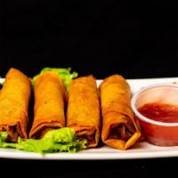  Fried Pork Spring Roll / Chả Giò · Deep fried pork and vegetable spring rolls with fish sauce.