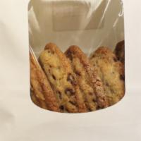 Chocolate Chip Cookies · Our large mouthwatering cookies are rich, moist and chock full of real semi-sweet chocolate ...