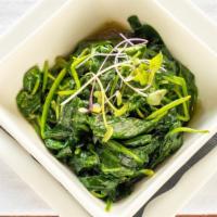 Sautéed Organic Spinach	 · Gluten free.Vegan.