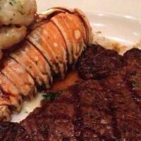 Prime Filet Mignon With Lobster Tail · 