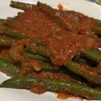 Green Beans · In tomato sauce.