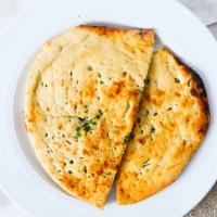 Garlic Naan · Leavened bread with garlic flavour.