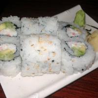 California Roll · Most popular. Imitation crab, avocado and cucumber. Option to include real crab for an addit...