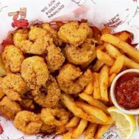 Shrimp Basket · Fried Shrimp dusted with Cajun seasoning and served with Cajun fries