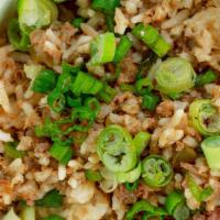 Dirty Rice · The good stuff made with beef, pork peppers and onions