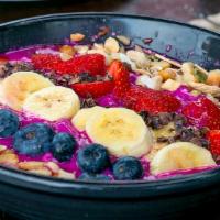 Acai Bowl · Acai mix with a choice of 3 topping.