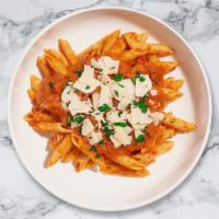 Classic Marinara Pasta (Penne) · Fresh penne pasta served with a house red sauce and your choice of toppings.