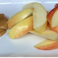 Apples & Caramel · fresh apple slices and house caramel sauce.