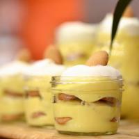 Banana Pudding In A Cup · Our Banana Pudding is made with fresh made custard. It is served in a 6 oz jar.
