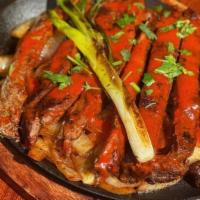 Carne Asada “Borracha” · Your choice of marinated steak, carnitas or chicken breast marinated in an achote citrus sau...