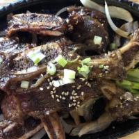 Galbi · Korean grilled short ribs.