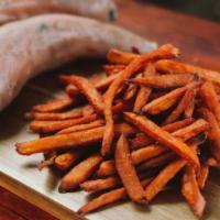 Sweet Potato Fries · Crispy & lightly salted yummy sweet potato fries.