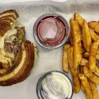 Grilled Cheese On Texas Toast · Sub onion rings or brown sugar sweet potato fries for an additional charge.