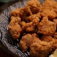 Chicken Karaage  · Japanese deep fried marinated chicken with yumyum sauce.