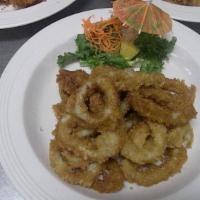 Fried Calamari
 · Crispy fried calamari served with sweet and sour sauce.