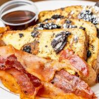 Oreo French Toast · 4 pieces with choice of meat