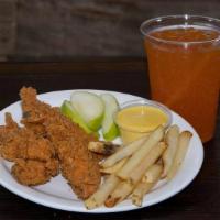 Kids Tender · served with french fries and apple slices