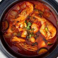 Seafood Spicy Silken Tofu Soup (P) · 