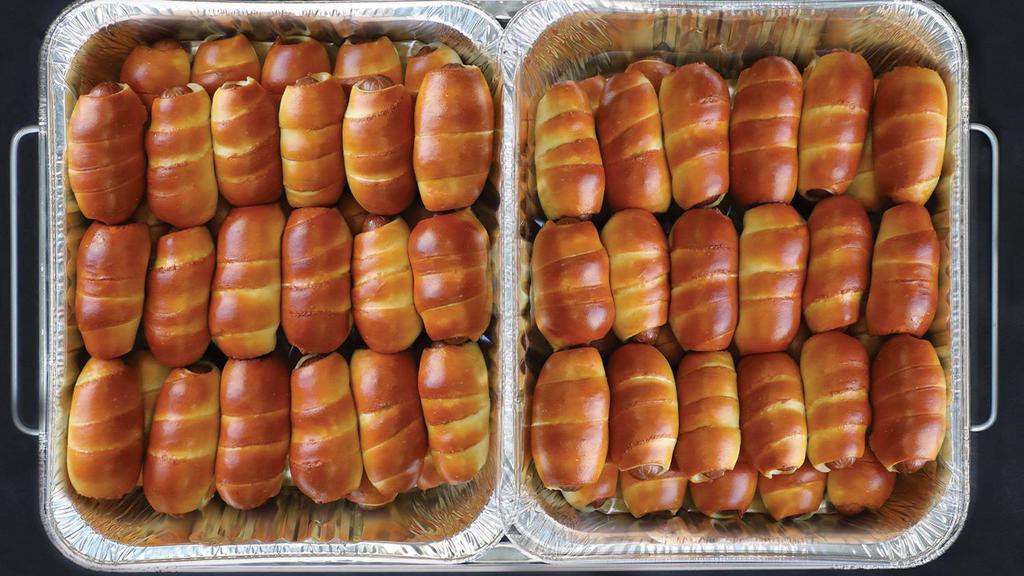 24 Mini Hot Dogs · Foil pan of 24 mini hot dogs