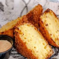 Fried Mac & Cheese · Served with chipotle ranch.