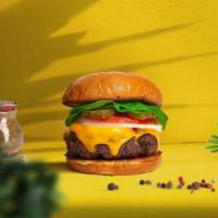 If Cheese Was A Movie Burger  · Seasoned plant-based patty topped with melted vegan cheese, lettuce, tomato, onion, and pick...