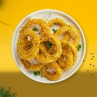 Onion Rings Theory · (Vegetarian) Sliced onions dipped in a light batter and fried until crispy and golden brown.
