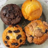 Muffins · Blueberry, Cranberries, Corn, Chocolate vanilla,Doble chocolate.