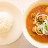 Goat Curry With Rice · 