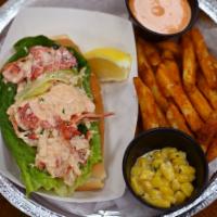 Lobster Roll · Served with Cajun fries and a choice of sauce.