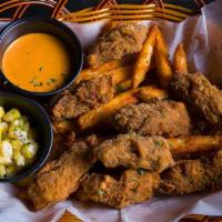 Fried Oyster Basket (8  Pieces) · Served with Cajun fries and a choice of sauce..