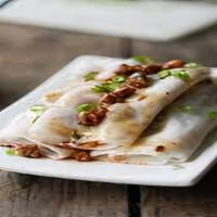 Jícama Roll (2 Pieces) · Peanut, lettuce, mint, cucumber, white onion, bean sprout, fried shallot wrapped in rice pap...