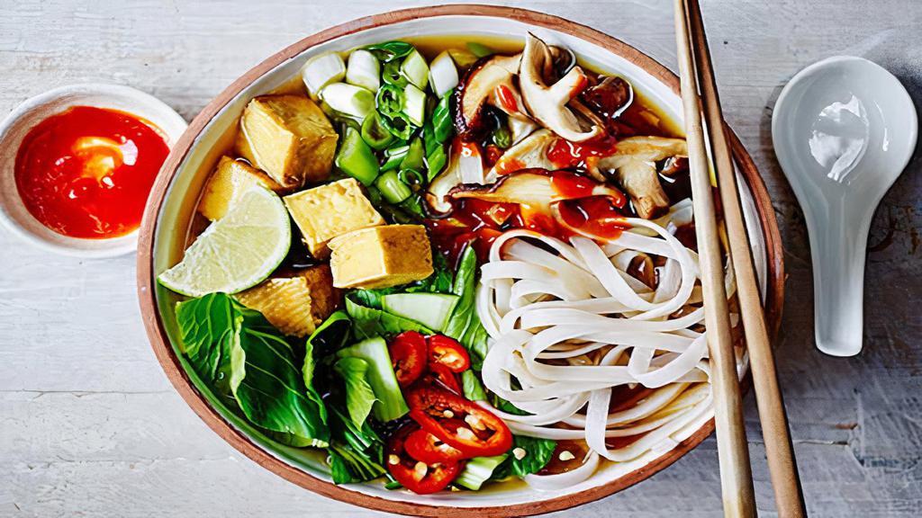 Pho Veggie (Beef Broth) · Bok choy, Napa cabbage, carrot and steamed tofu.