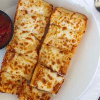 Schmeezy Bread · Cheesy garlic goodness with a side of marinara. Add pepperoni for no charge. 70-610 Cal cal.