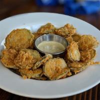 Fried Dill Pickles · Served with Ranch Dressing