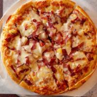 Hawaiian Pizza · Ham, bacon and pineapple.