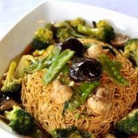 Crispy Noodle · Chicken, beef, pork, vegetable, tofu, combination or seafood for additional charge.