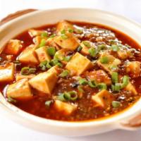 Ma Po Tofu · Mild spicy. w/Ground Pork
