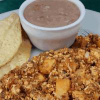 Vegan Cowboy Scramble · Our Tofu is Organic & Non-GMO. . Our tofu scramble is marinated in traditional Mexican flavo...