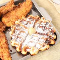 Tender N' Waffle (3 Pieces) · Comes with 1 complimentary sauce. All waffles are topped with our signature honey butter and...