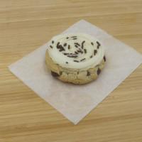 Frosted Semi-Sweet W/ Vanilla Or Chocolate Buttercream Frosting · Our most popular cookie the Semi-sweet, topped with a swirl of either housemade vanilla butt...