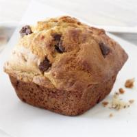 Banana Chocolate Chip · Our newest muffin: always scratch baked with fresh bananas and filled with milk chocolate ch...