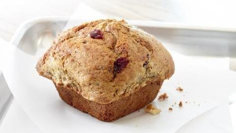 Cranberry Nut · The flavors of cranberry sauce and dried cranberry blends beautifully with the nuttiness of the walnuts in this muffin.