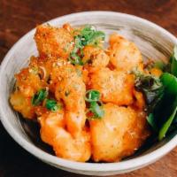Firecracker Shrimp · tempura shrimp, japanese seven. pepper seasoning, spicy garlic chili. sauce
